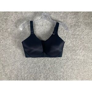 Vanity Fair Black Full‎ Coverage Smoothing Wireless Bra 38DD Comfortable